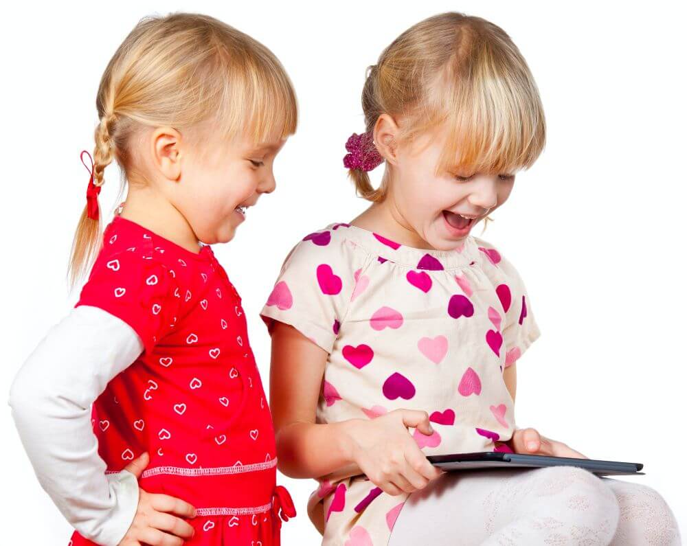 Kids with tablet