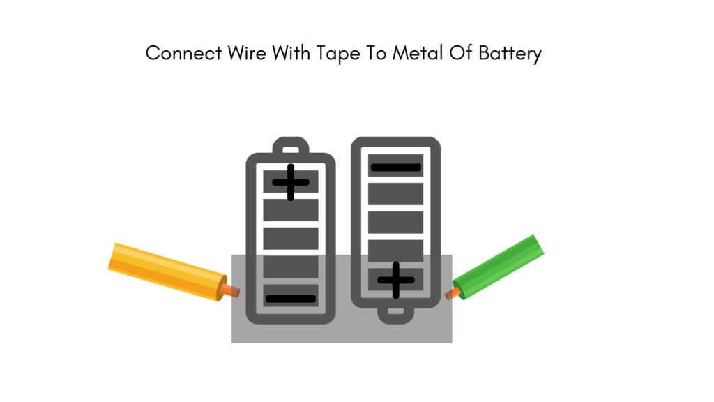 electric circuit connect wires with battery