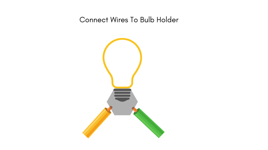 Electric circuit connect with bulb holder